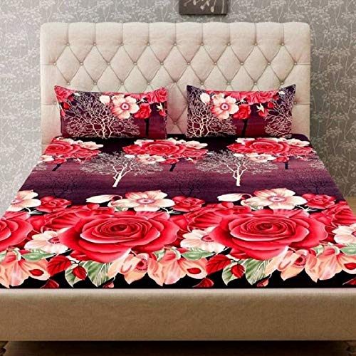 Red Roses Decent Bedsheet 